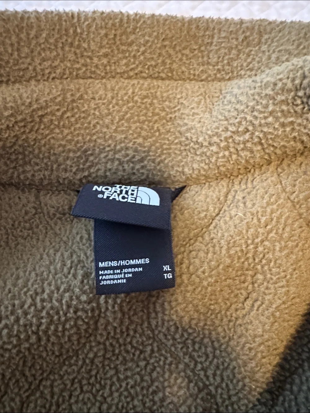 The North Face Olive Green & Yellow Lightweight Fleece Jacket